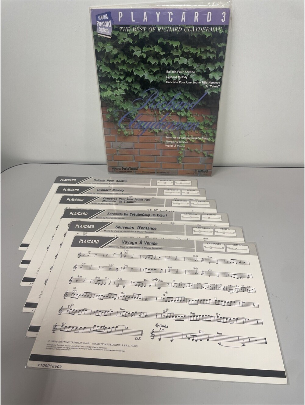 RARE Yamaha PlayCard 3 Best of Richard Clayderman PortaSound Keyboard Card Japan